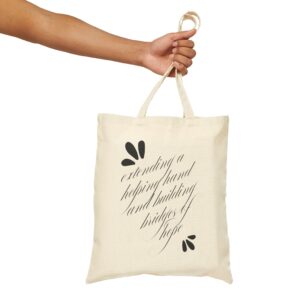 Cotton Canvas "Bridges of Hope" Tote Bag - Image 5