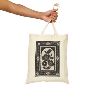 Cotton Canvas "Poppy" Tote Bag - Image 5