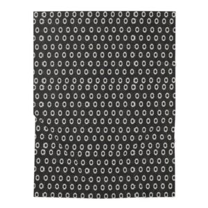 Black Textured Baby Swaddle Blanket